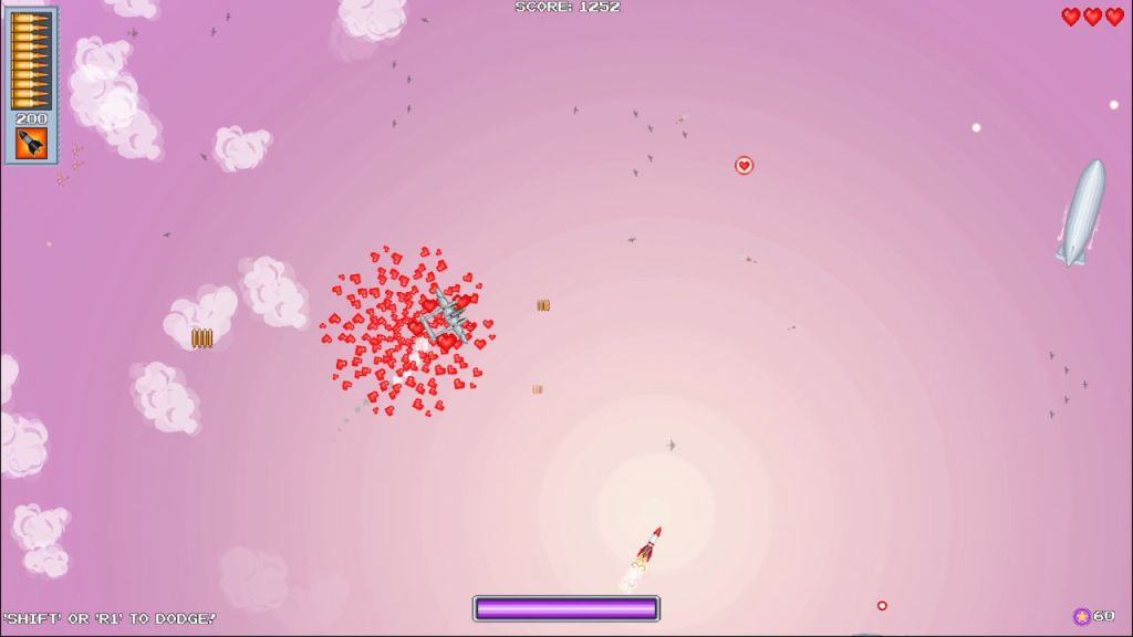 Frequent Flyer - Picking up a heart for an extra hit point