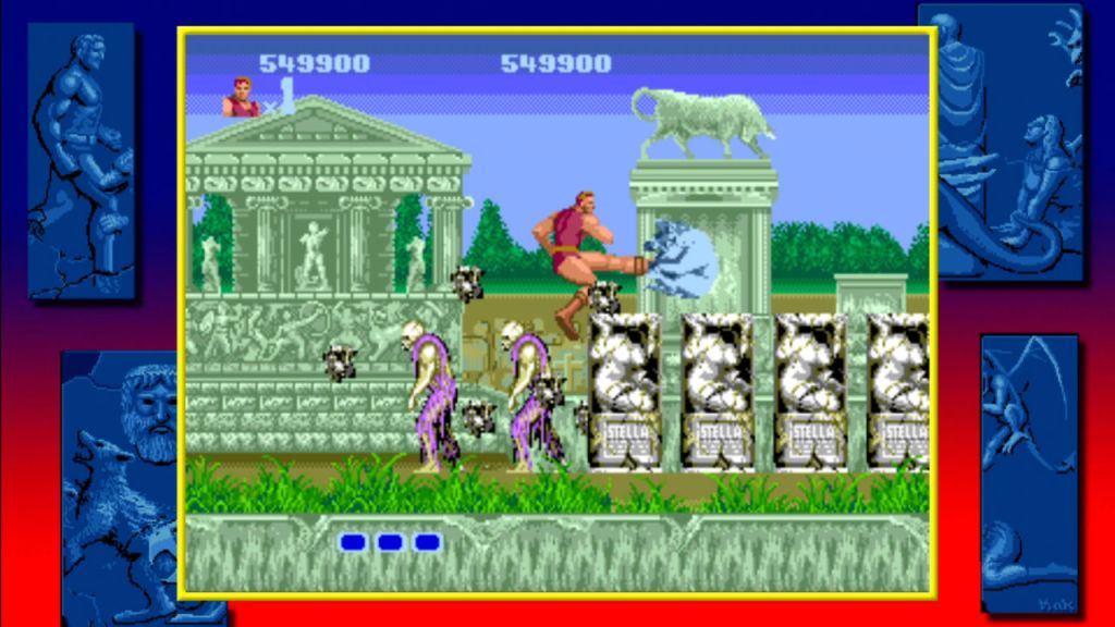 Altered Beast - The jump kick is one of the best moves in the game, and it's really fast!