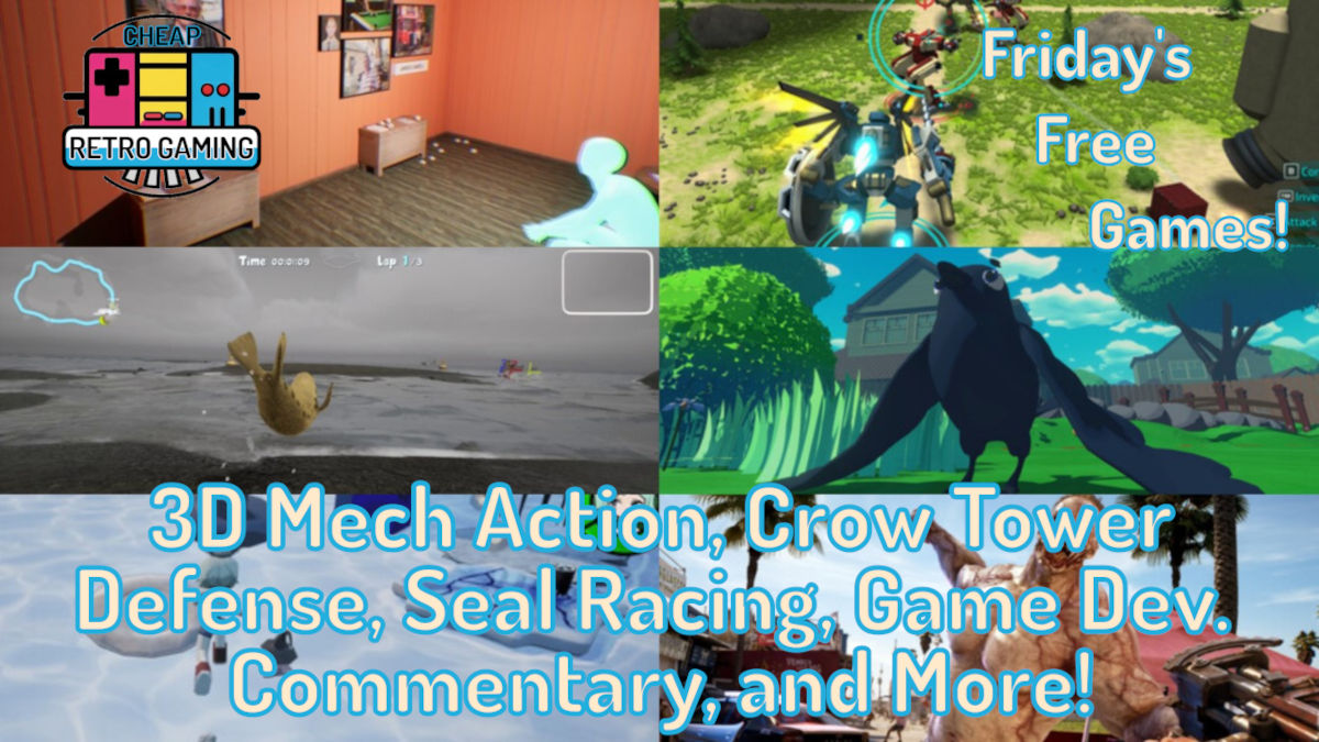 Friday’s Free Games! 3D Mech Action, Crow Tower Defense, Seal Racing, Game Development Commentary, and More!
