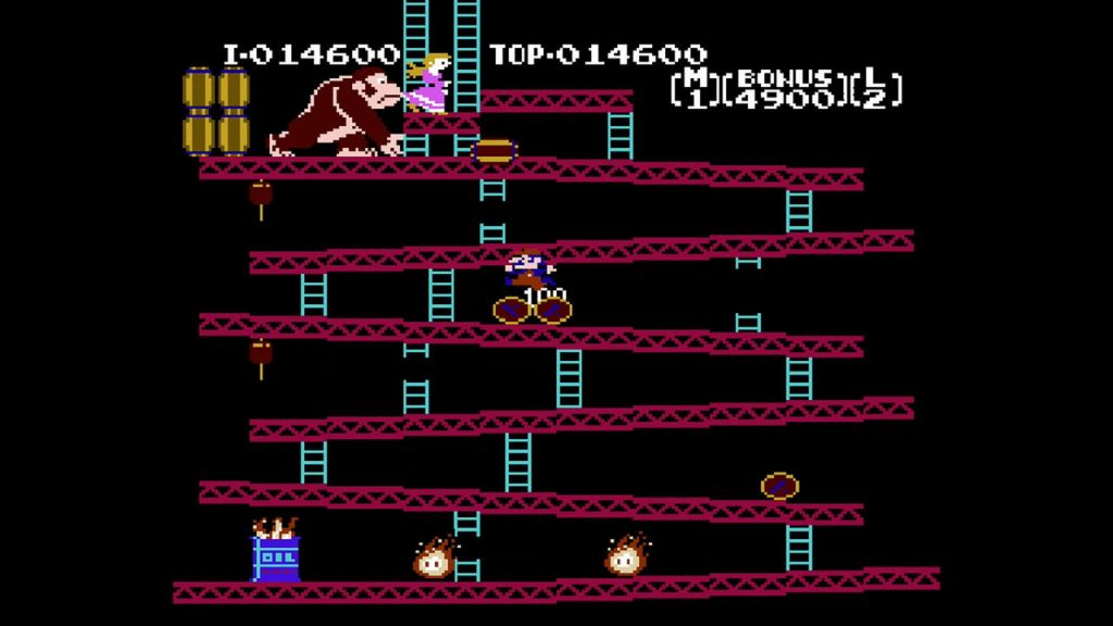 Donkey Kong - If you thought one barrel was fun to jump over, try two!