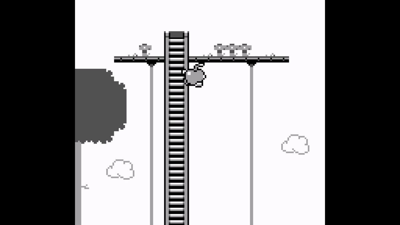 Cherry Rescue! - Barry is hanging on to the side of the ladder like a boss!