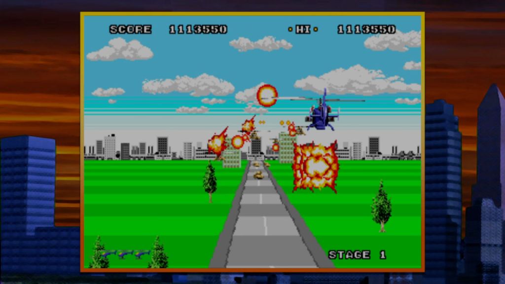 Super Thunder Blade - Lots of explosions everywhere!