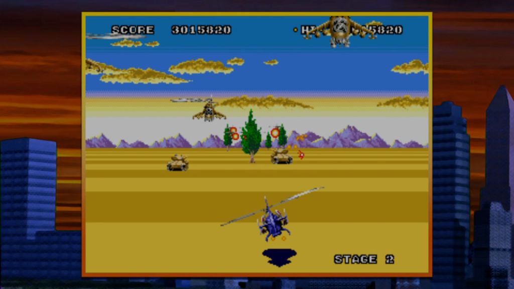 Super Thunder Blade - On to stage 2, before I got mad!