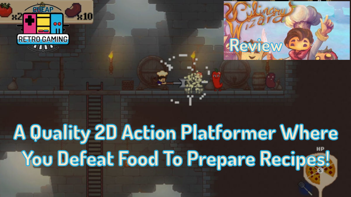 Culinary Wizard Review – A Quality 2D Action Platformer Where You Defeat Food To Prepare Recipes!