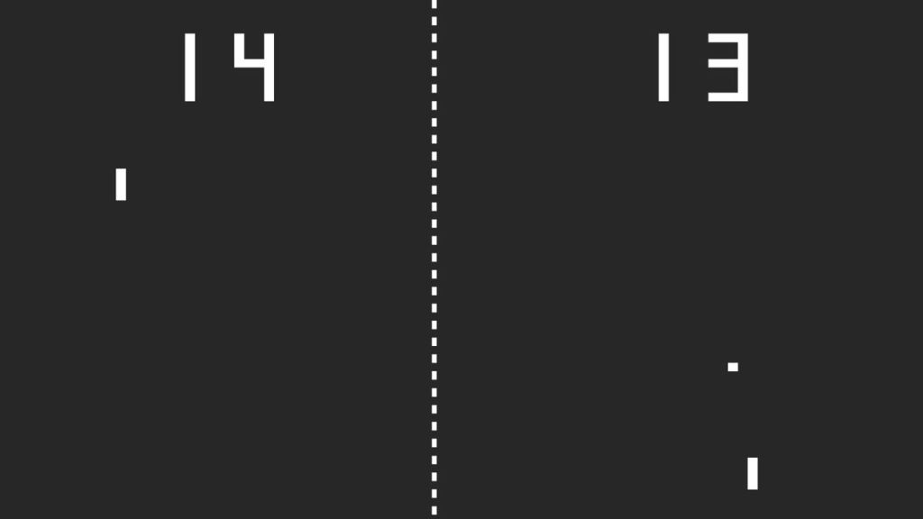 PONG - No!! Player 1 is about to win! I was player 2.