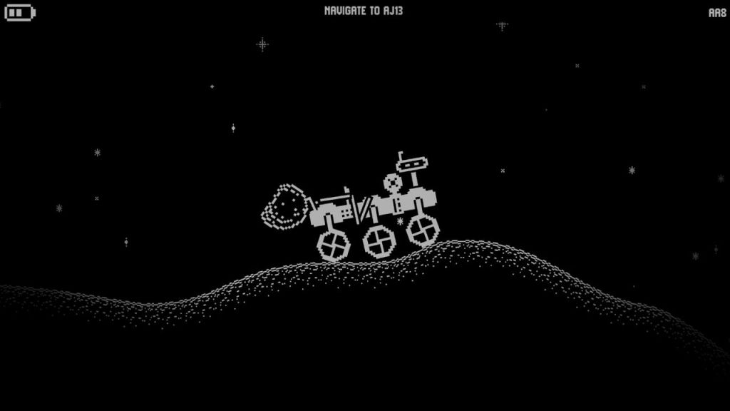 What happened on the Moon? - Moving a rock with the grabbing arm.