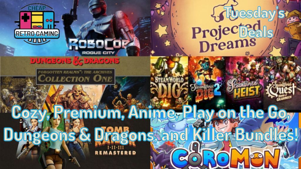 Tuesday’s Deals – Cozy, Premium, Anime, Play on the Go, Dungeons & Dragons, and Killer&nbsp;Bundles!
