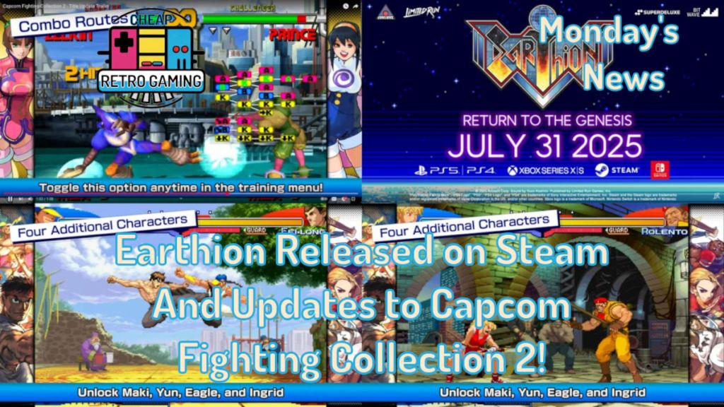 Monday’s News – Earthion Released on Steam And Updates to Capcom Fighting Collection&nbsp;2!