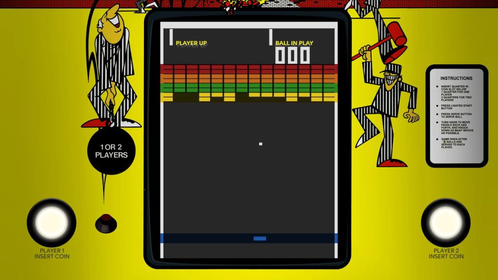 Breakout (Arcade) - The arcade game looks like this. I guess you are inmates trying to break out of jail!