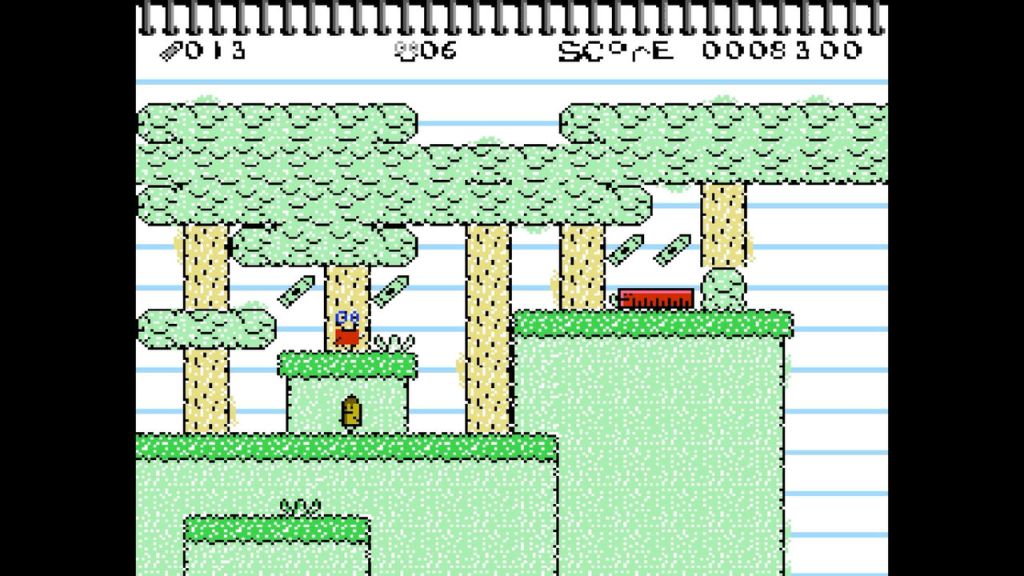 Doodle World - Here in the forest we have a couple of more difficult enemies.