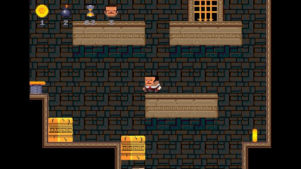 Debtor - Although it is hard to tell, I am dropping the box on an enemy down below.