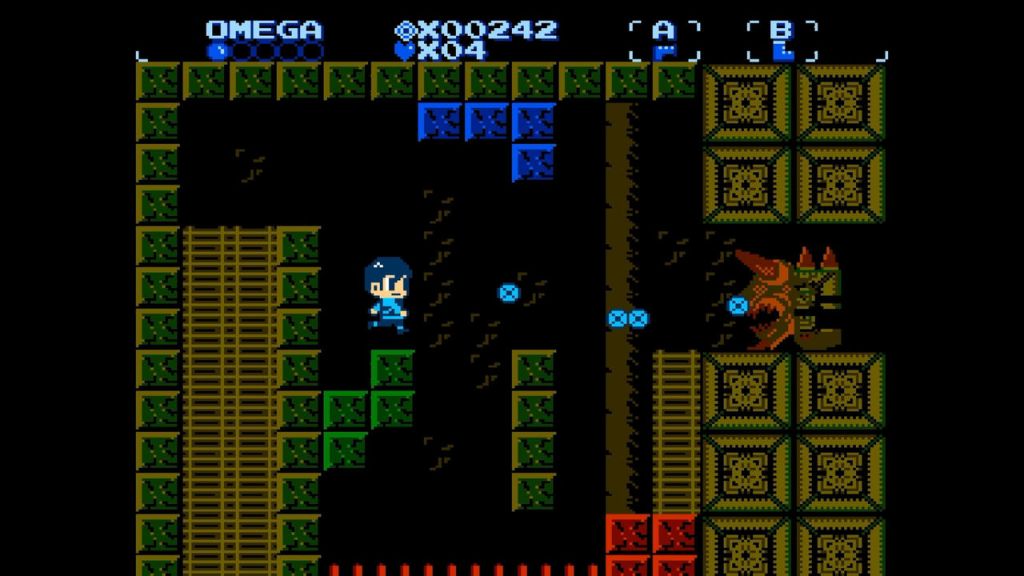 PLOID - Facing the first boss. Death is imminent since I only have 1 hit point and my hit box is huge.