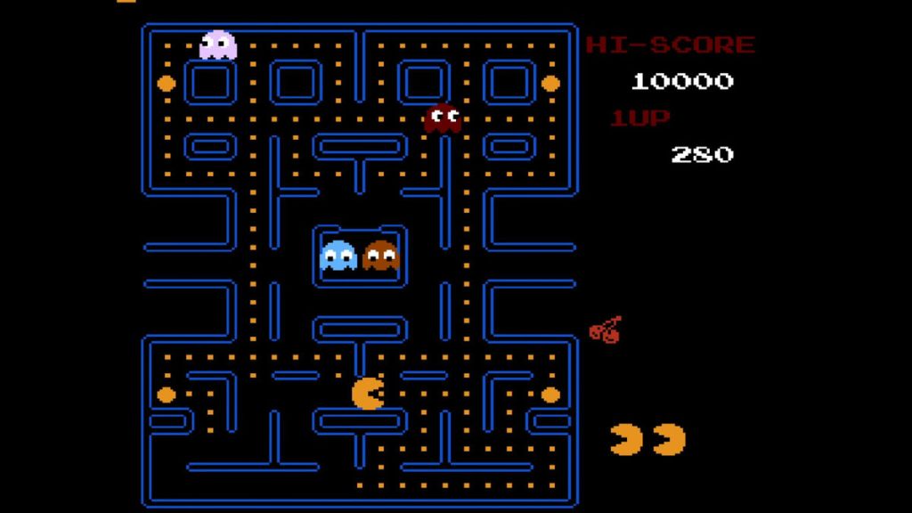 Pac-Man (NES) - Starting my adventure in this ghost-infested maze!