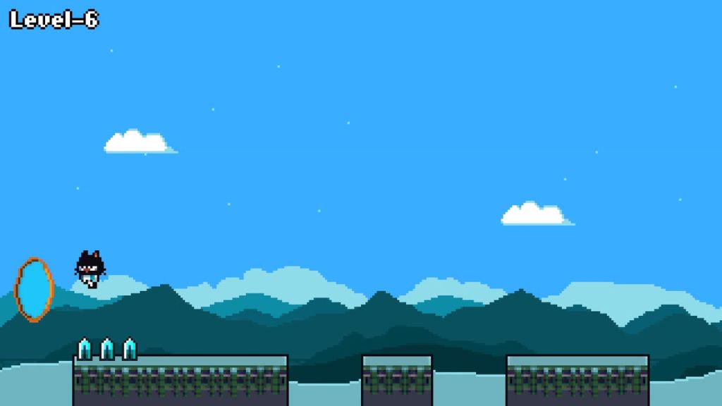 Alien Cat - This is what the portal looks like when exiting a stage. I think it is the same spite as in Alien Cat 2.