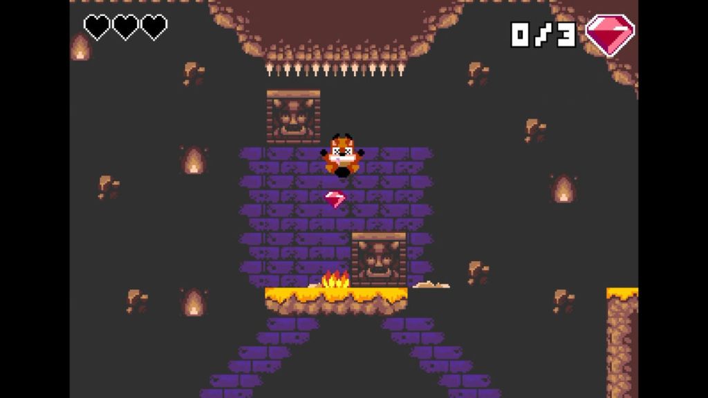 FoxyLand - Ack! Died from the crushing blocks! This will happen a lot.