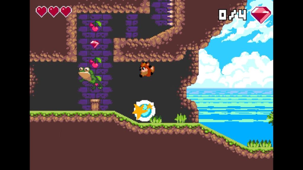 FoxyLand - You'll be jumping on a lot of frogs in this game!