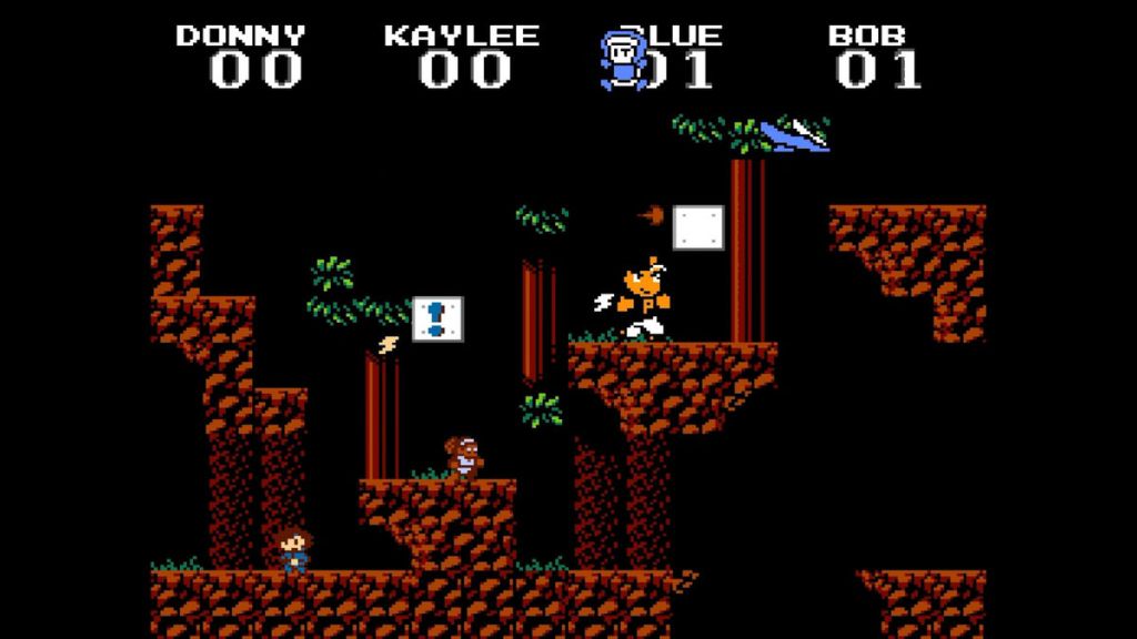 Super Homebrew War - Ha! I've avoided the lightning bolt! Too bad Bob is on his way down to me…