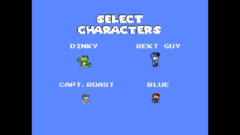 Super Homebrew War - Here's a good selection of the playable characters. I really like Dinky and Captain Roast.