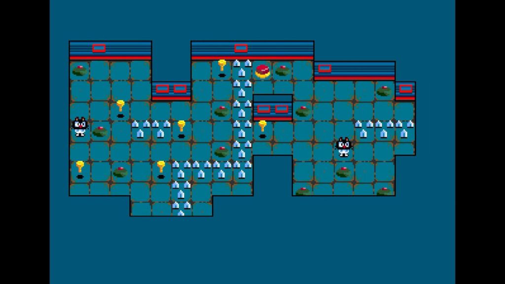 Alien Cat 2 - If I move to right I am dead, and if I move down I am too.