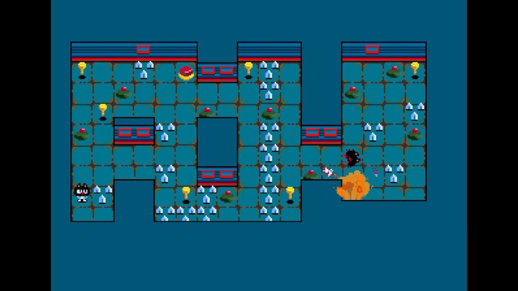 Alien Cat 2 - The other cat hit a mine, so cue a gruesome death.