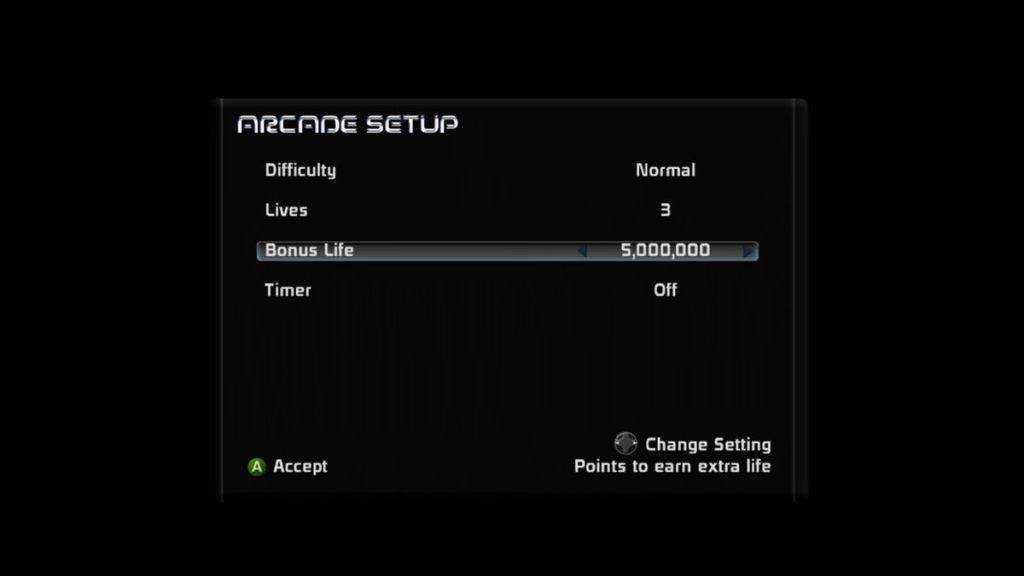 Space Harrier (Arcade) - Sadly, in the Xbox 360 version, there are no options for inverted controls or turbo fire.