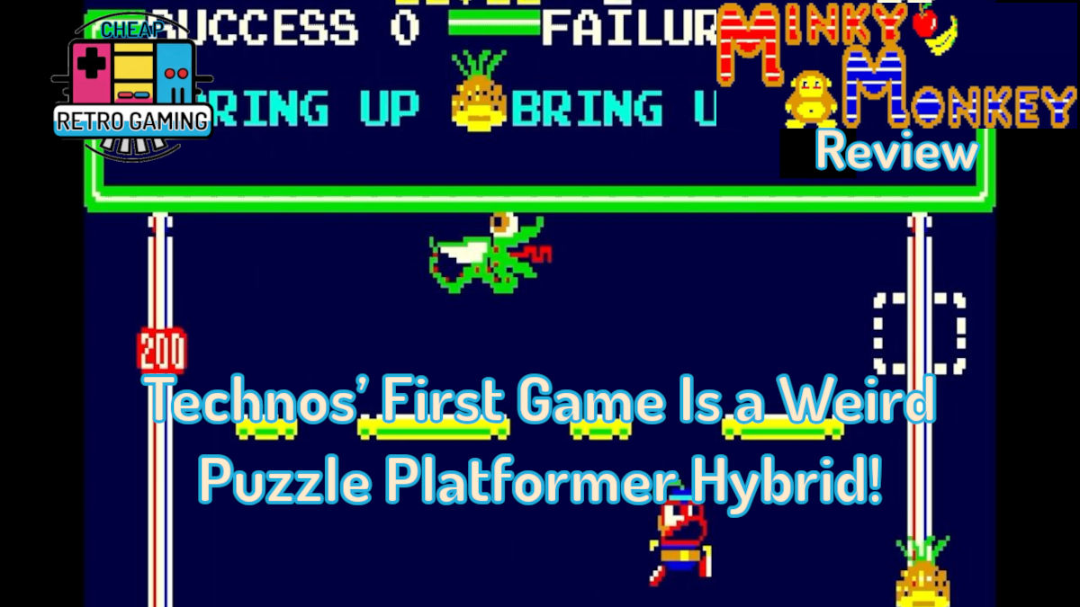 Minky Monkey Review – Technos’ First Game Is a Weird Puzzle Platformer Hybrid!
