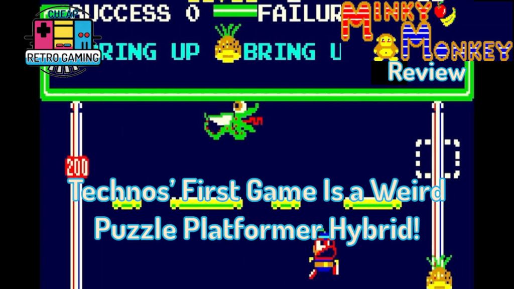 Minky Monkey Review – Technos’ First Game Is a Weird Puzzle Platformer Hybrid!