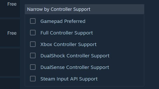 Steam on a PC - Other Options #4 - Along with Narrow by Controller Support.