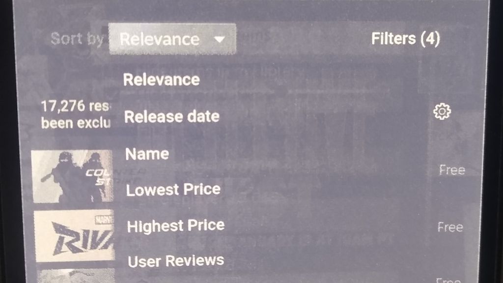 The Steam App - 11) At the Sort by dropdown, change Relevance to Release date.