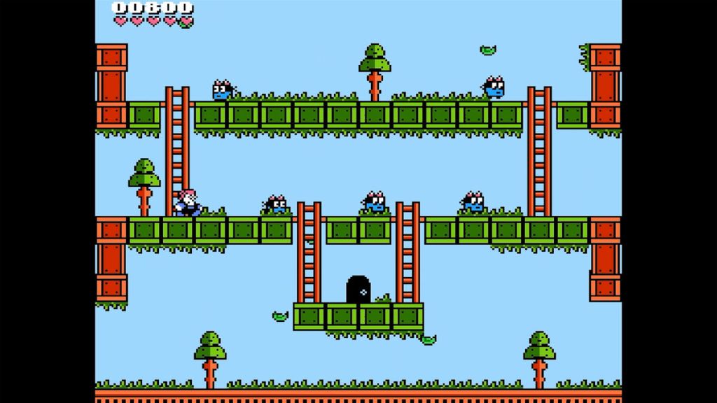 Super Painter - My foes are walking across the screen to the right, but they'll never turn around and actively chase me.