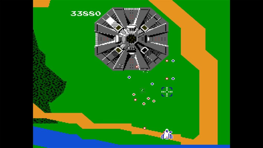 Xevious - Now we come to the first flying fortress! If you survive long enough you can just fly past it.