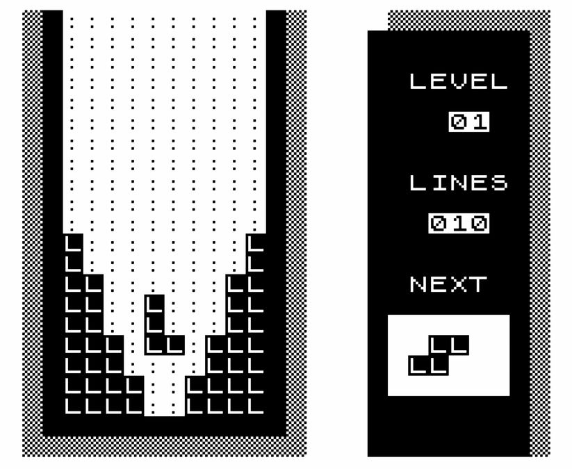81-TRIS - Beginning to fill in the gap in stage 1 of the arcade mode.