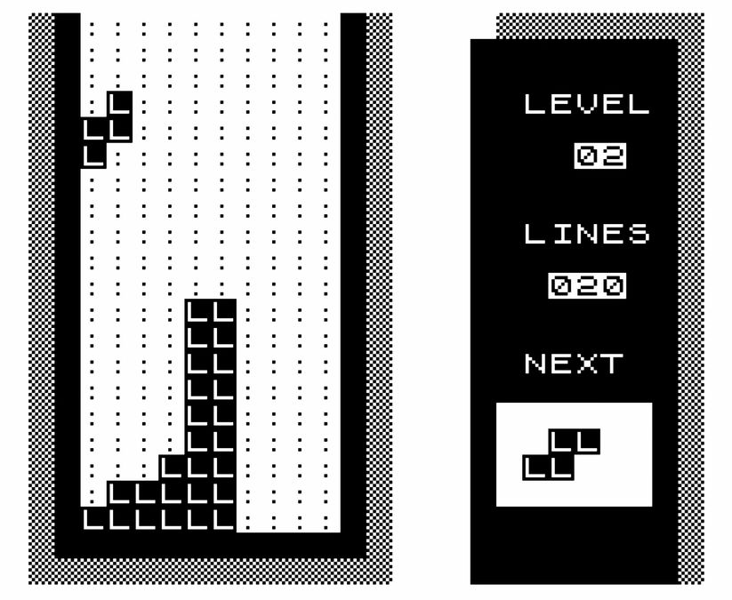 81-TRIS - Here we have what looks like a big stick in the middle of the stage. I am filling in the left side first.