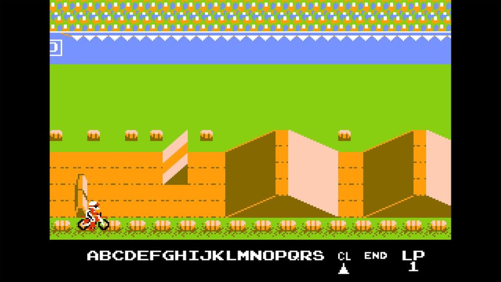 Excitebike - Clearing out an obstacle in design mode that was rather irritating to tackle. In spite of only spending about 10 minutes to make it, I grew to like my little track!